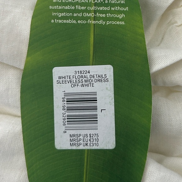 NWT Farm Rio Floral Detail Sleeveless Midi Dress L - Picture 15 of 16